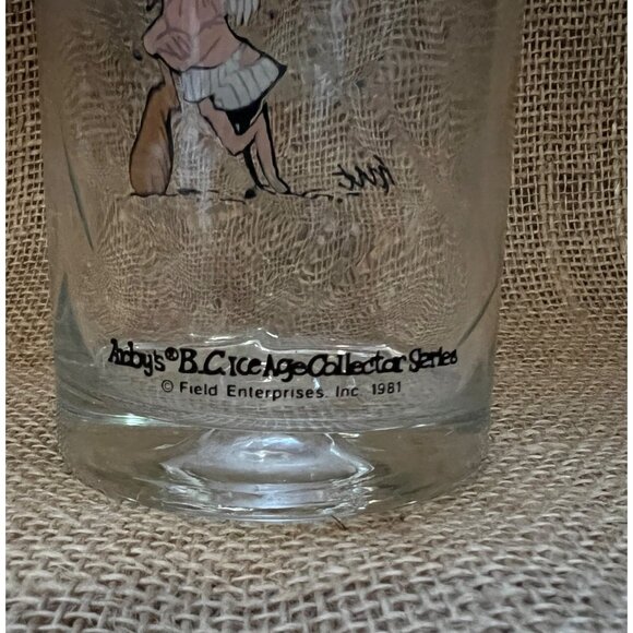 Arbys BC Ice Age Collector Series Glass Cup 1981 Vintage Set of 2 Collectors Ser - Picture 3 of 10